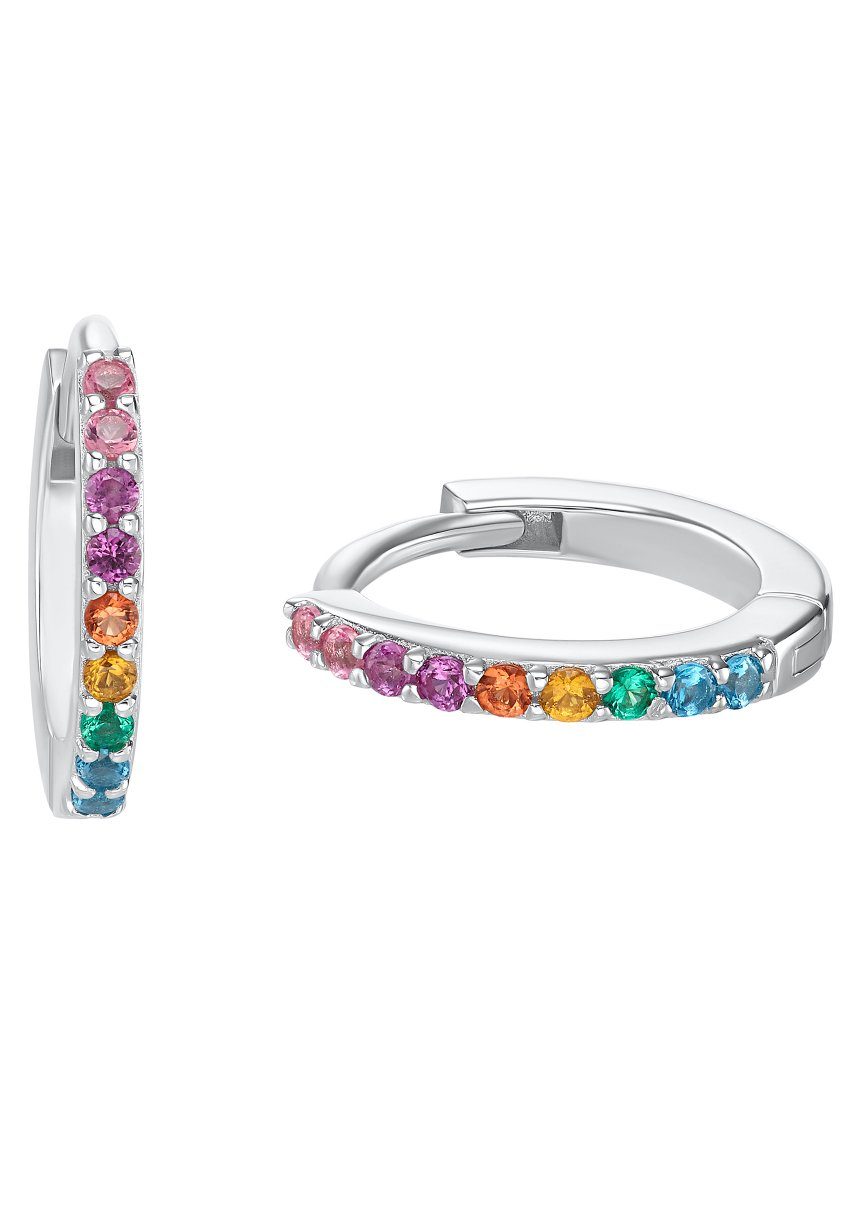 s.Oliver Junior Paar Creolen 2034170, mit Zirkonia (synth)