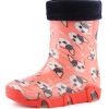 Ladeheid Children's Lined Wellington Boots | EU Made | Durable & Stylish