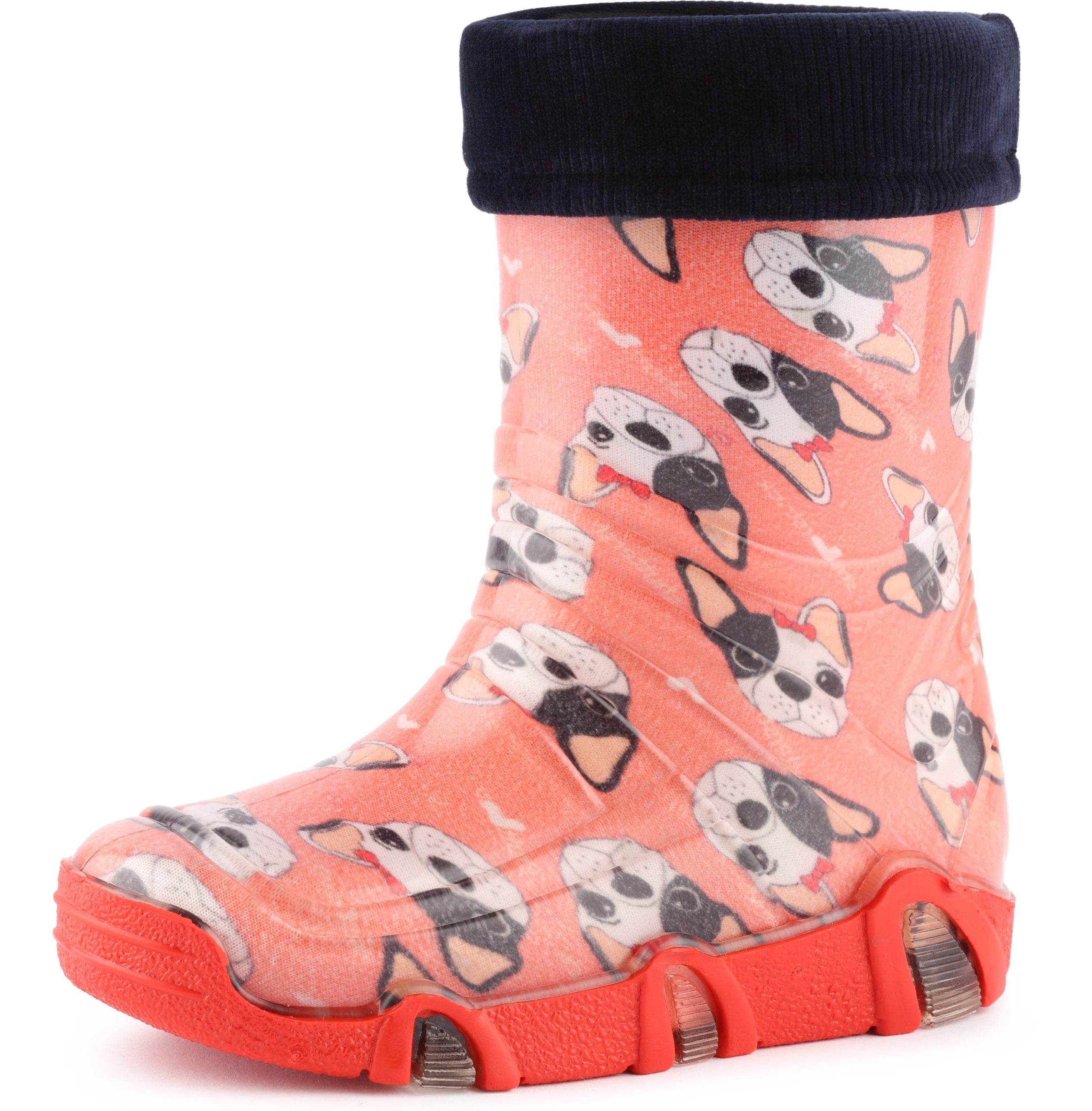 Ladeheid Children's Lined Wellington Boots | EU Made | Durable & Stylish