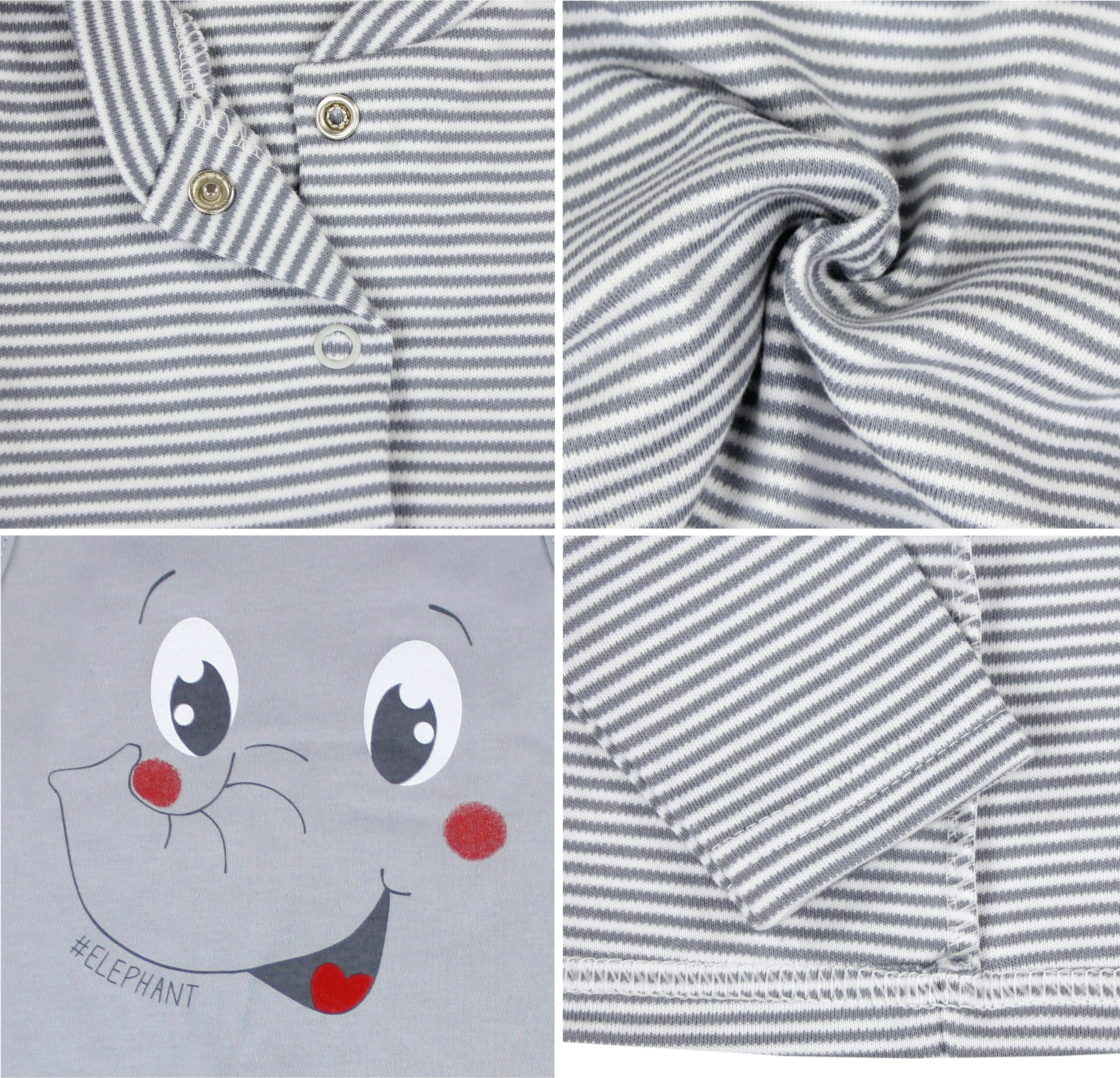 TupTam Baby Romper Set - Organic Cotton Animal Print & 'I Love Mum' - Girl & Boy