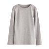 Next Ribbed Long-Sleeve Tee Set - Grey/Grau - Women's Tops
