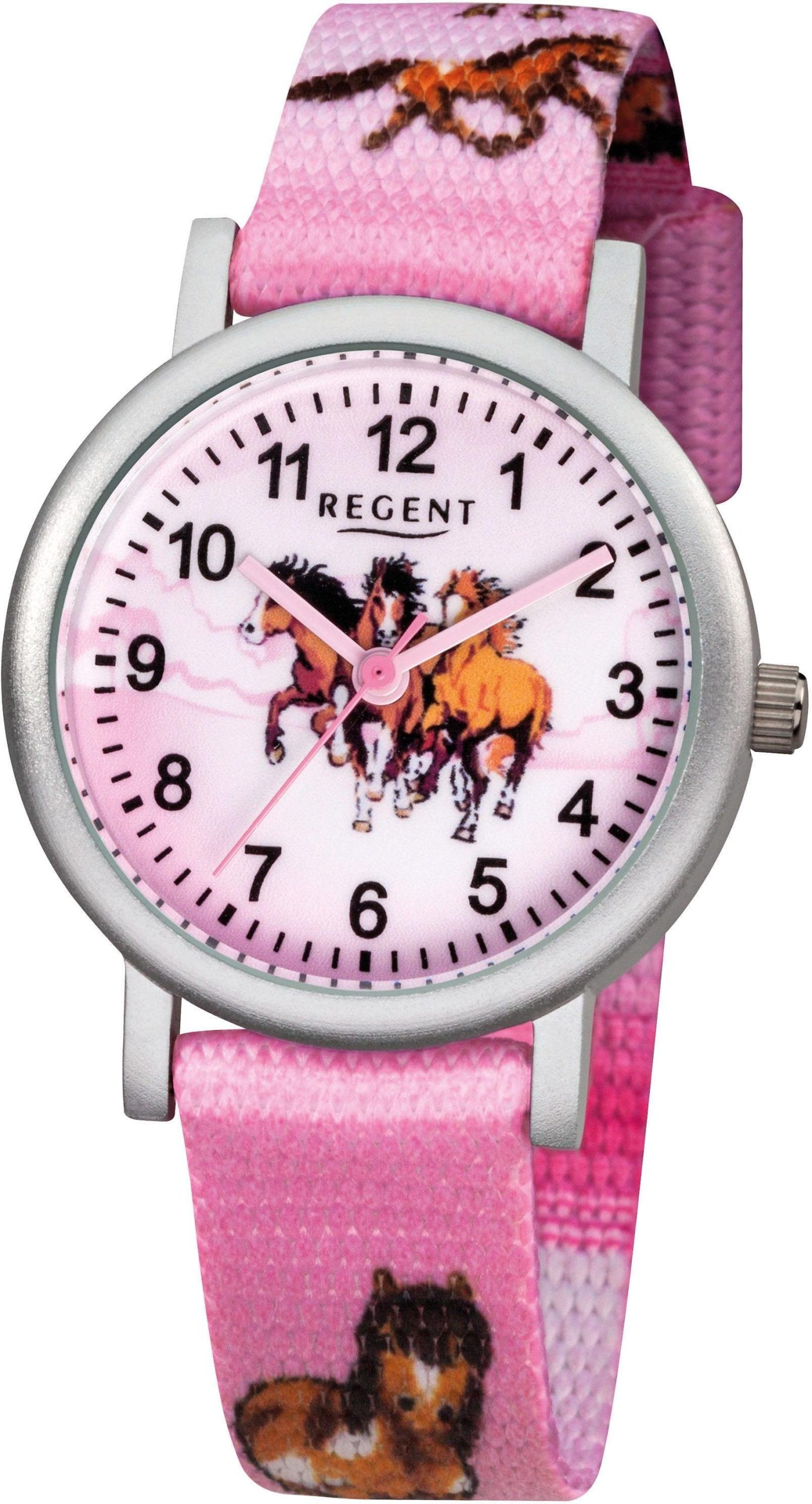 Reagent Quartz Watch 7675.11.12, F729, Horse Watch, Children's Watch, Horse Motif, Learning Watch, Birthday, ideal also as a gift