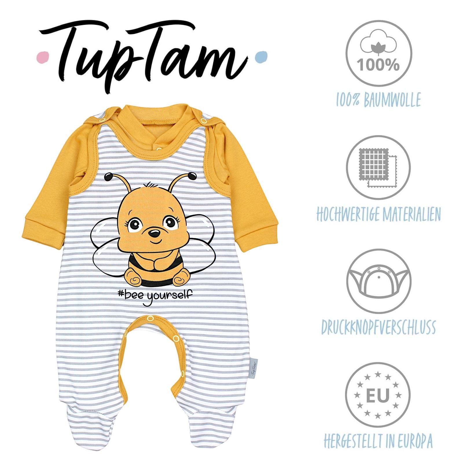 TupTam Baby Romper Set - Organic Cotton Animal Print & 'I Love Mum' - Girl & Boy