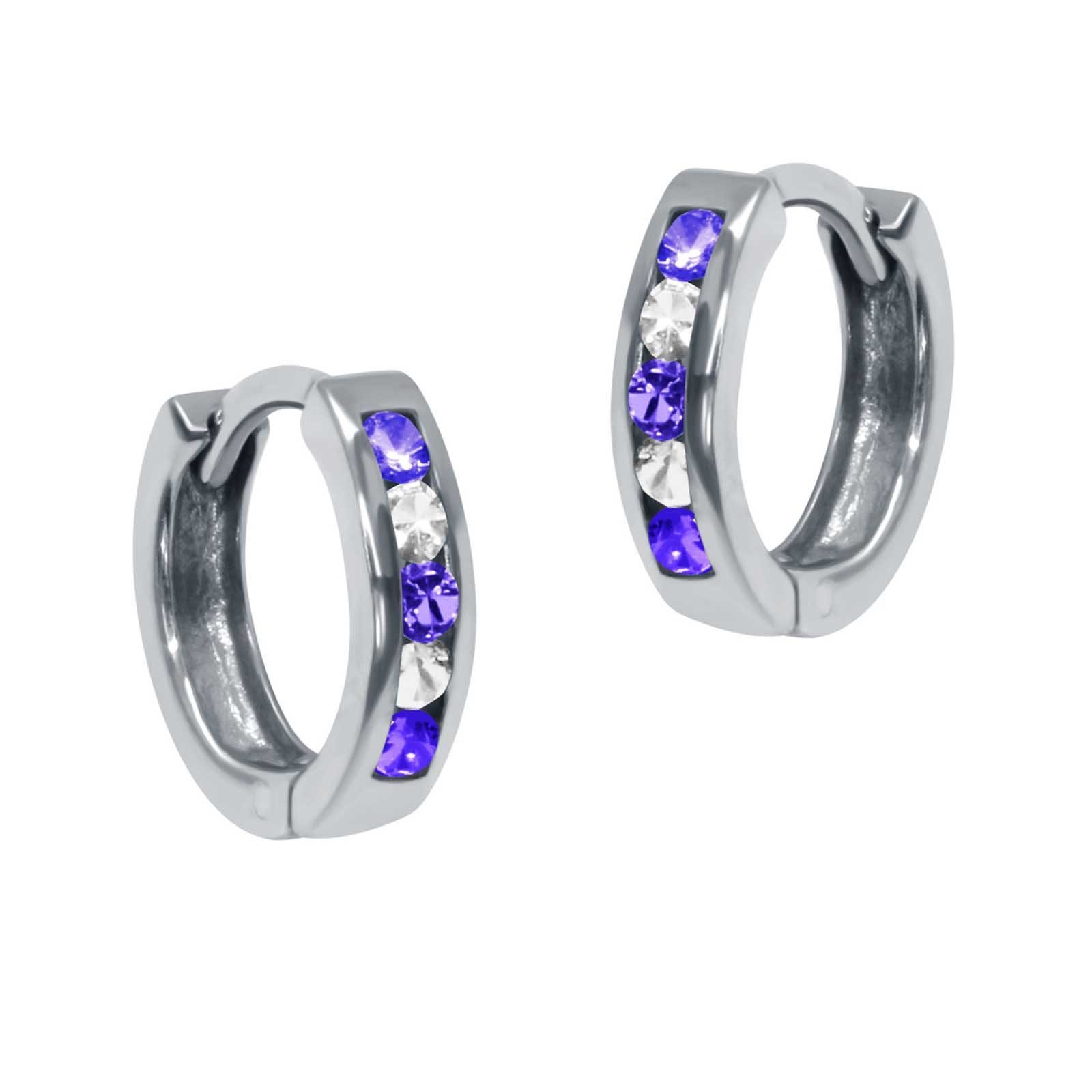 schmuck23 Klappcreolen Ohrringe Creolen 925 Silber Damen Kinder Mädchen