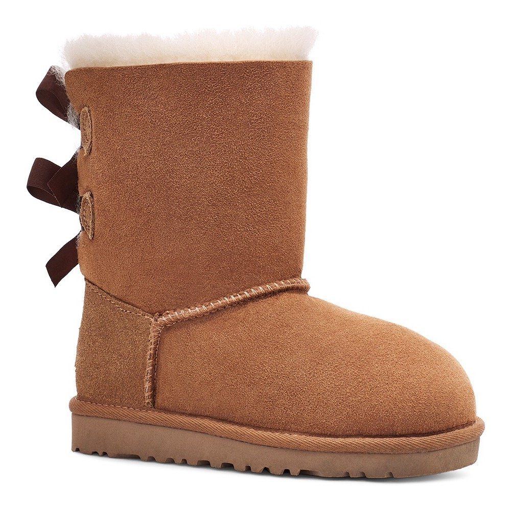 UGG K Bailey Bow II Boots: Satin Accent Winter Snow Boots