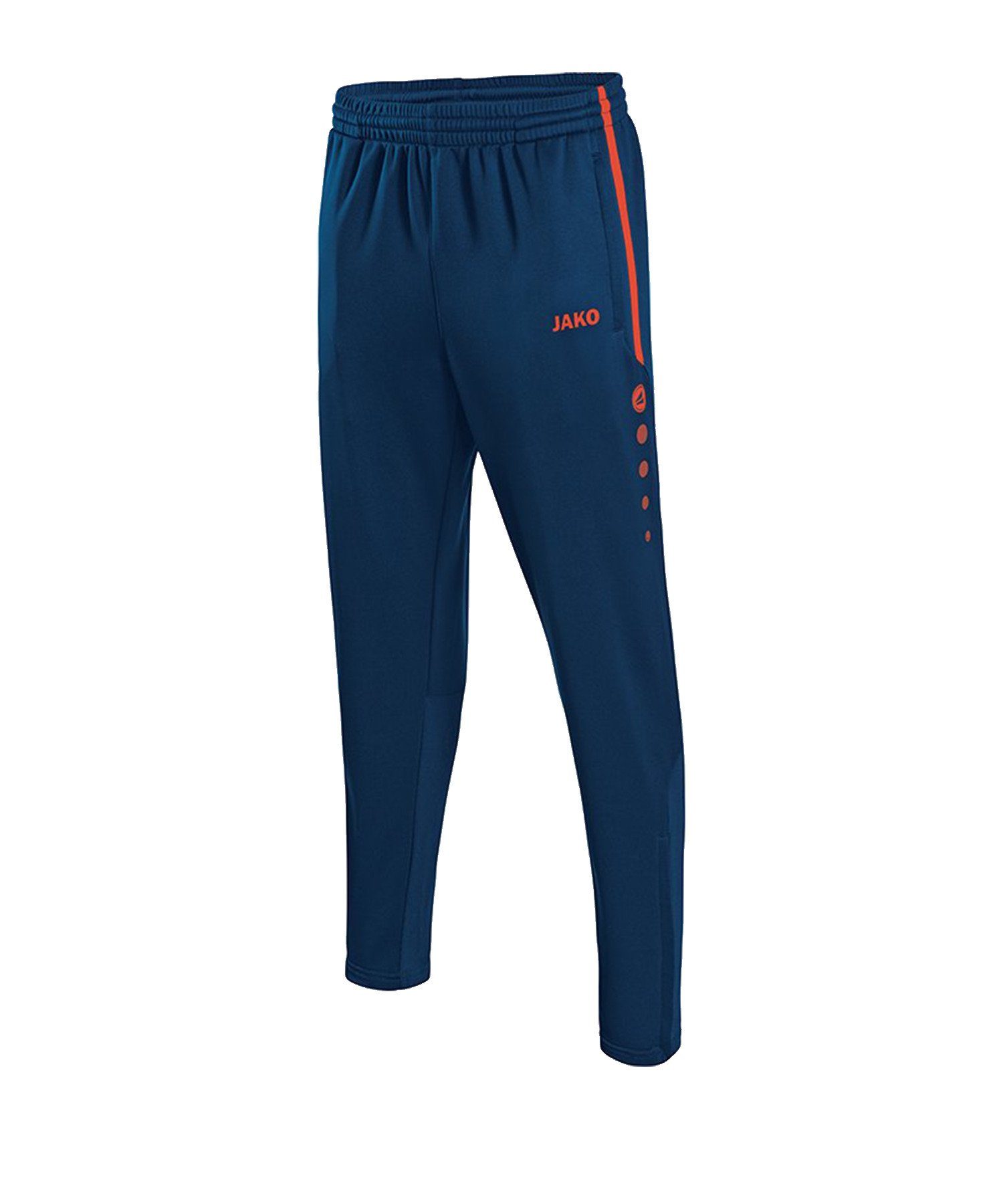 Jako Active Training Pants - Youth Football - Marine/Neon