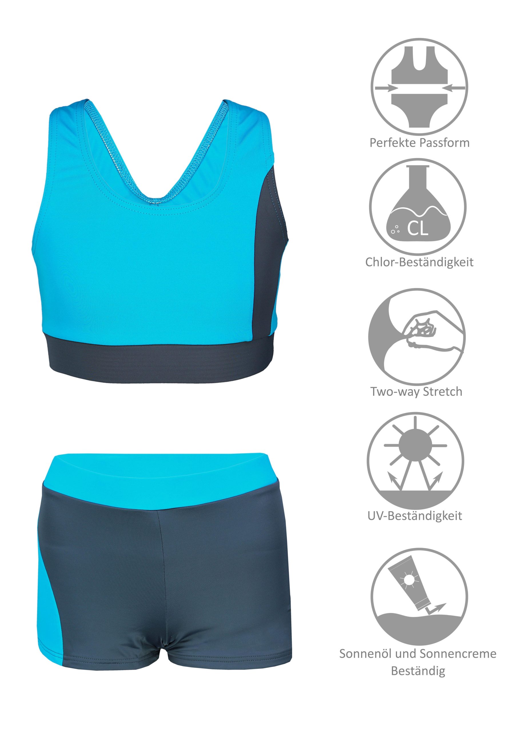 Aquarti Girls' Sports Bikini - Racerback Design & Performance Aquarti Girls' Sports Bikini - Racerback Design & Performance