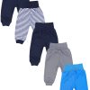 TupTam Baby Knit Pants 5-Pack - OEKO-TEX Certified - Unisex