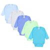 TupTam Langarmbody – TupTam Jungen Baby Body Langarm Unifarben 5er Pack