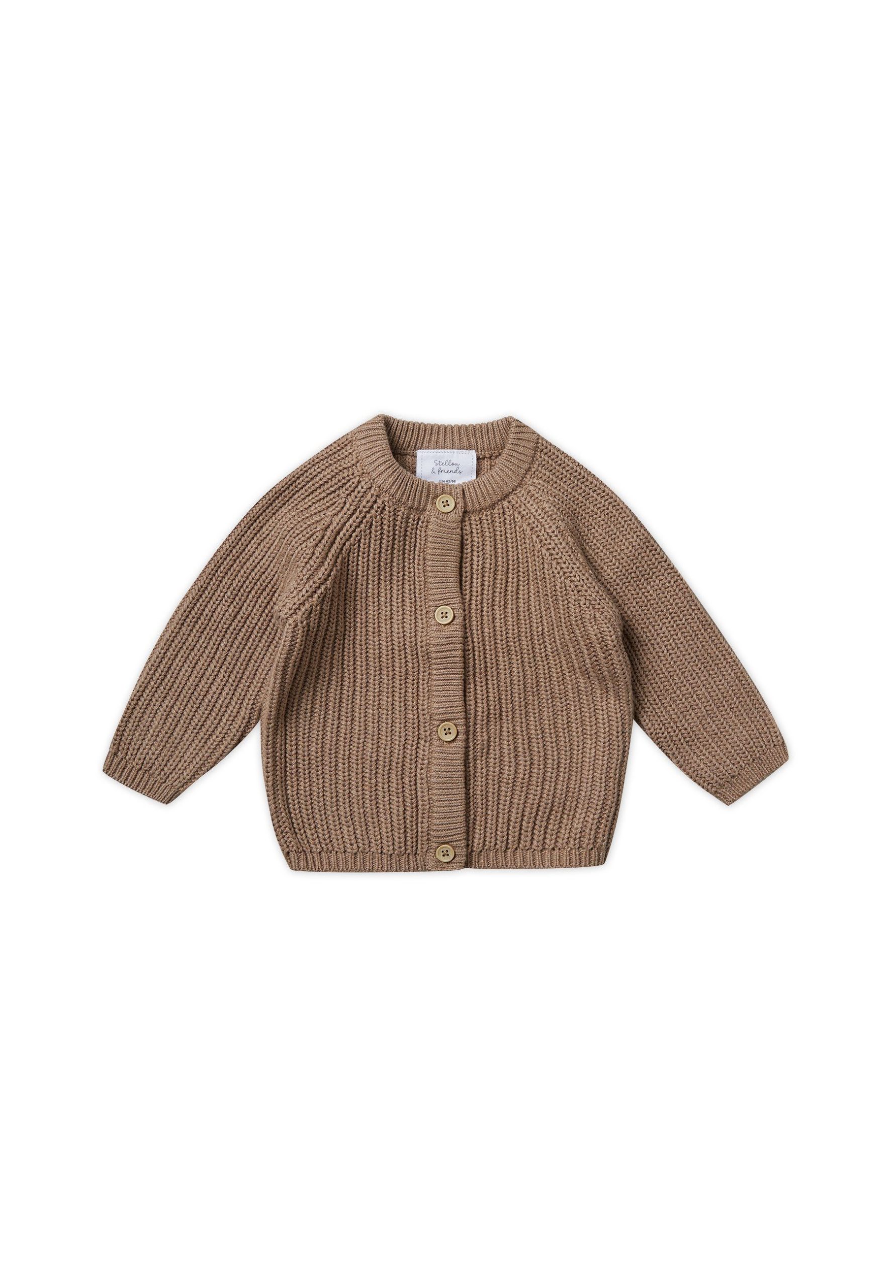 Stellou & Friends: Premium Cotton Cardigan - Natural Style for Little Ones