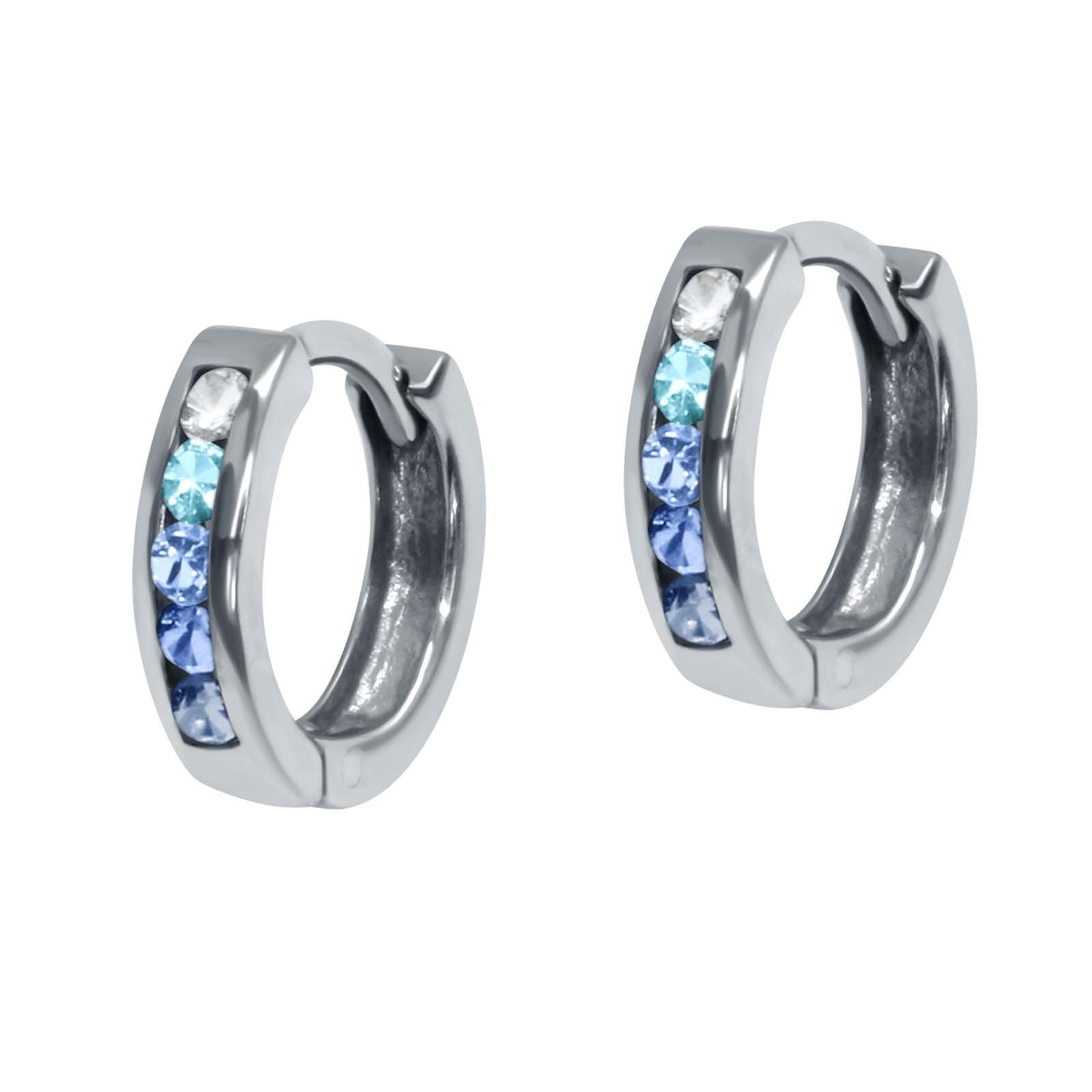 schmuck23 Klappcreolen Ohrringe Creolen 925 Silber Damen Kinder Mädchen