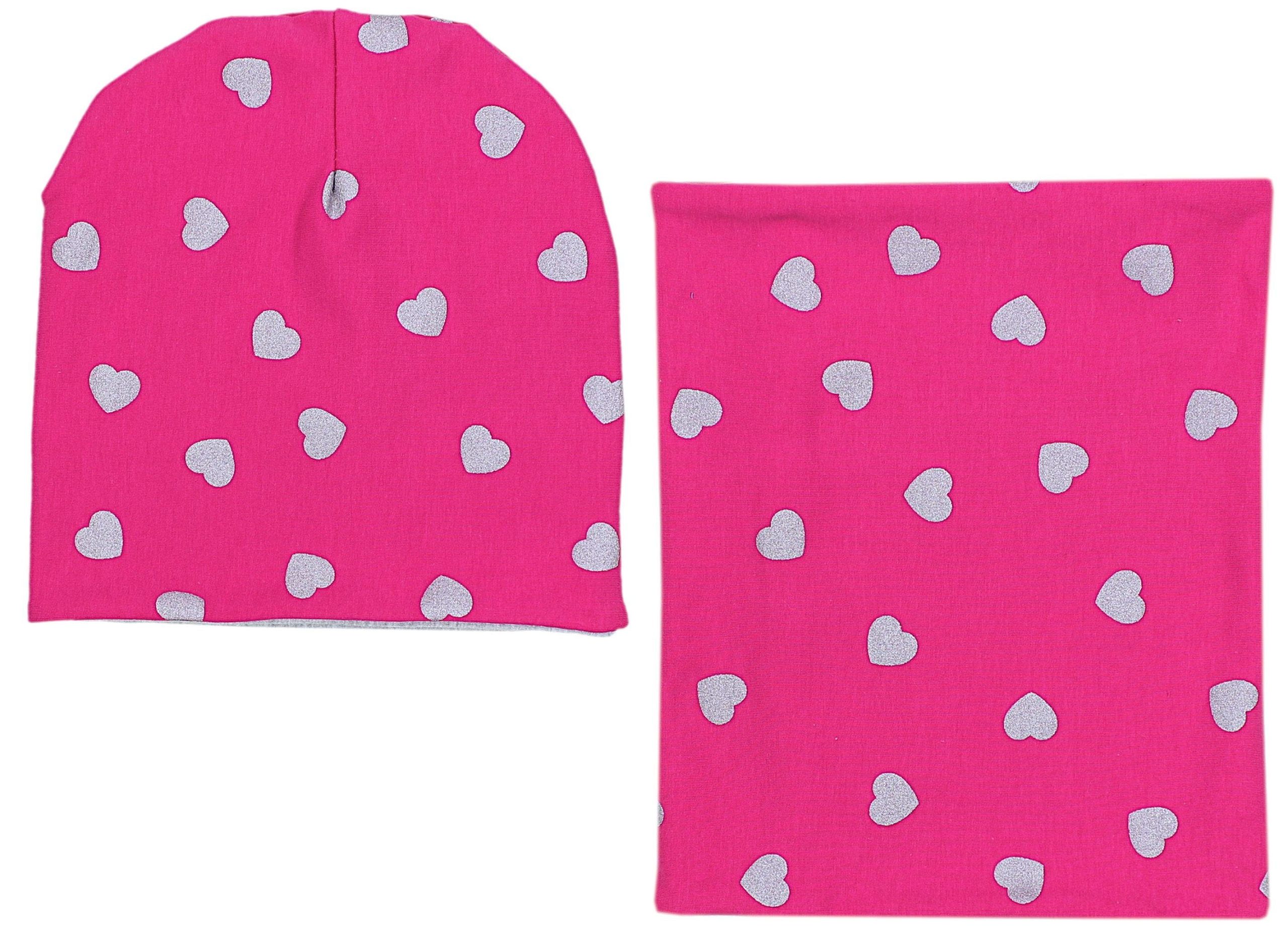 TupTam Mütze & Schal TupTam Unisex Kinder Beanie Mütze Schlauchschar Set