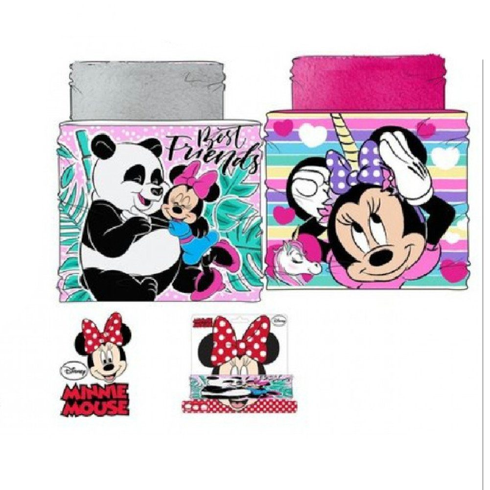 Sun City Minnie Mouse Kids Fleece Winter Set - Hat & Loop Scarf
