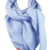 wundabaa Muslin Scarf - Soft Organic Cotton Wrap - Neck Scarf, Shawl, Triangle - Blue & More Colors