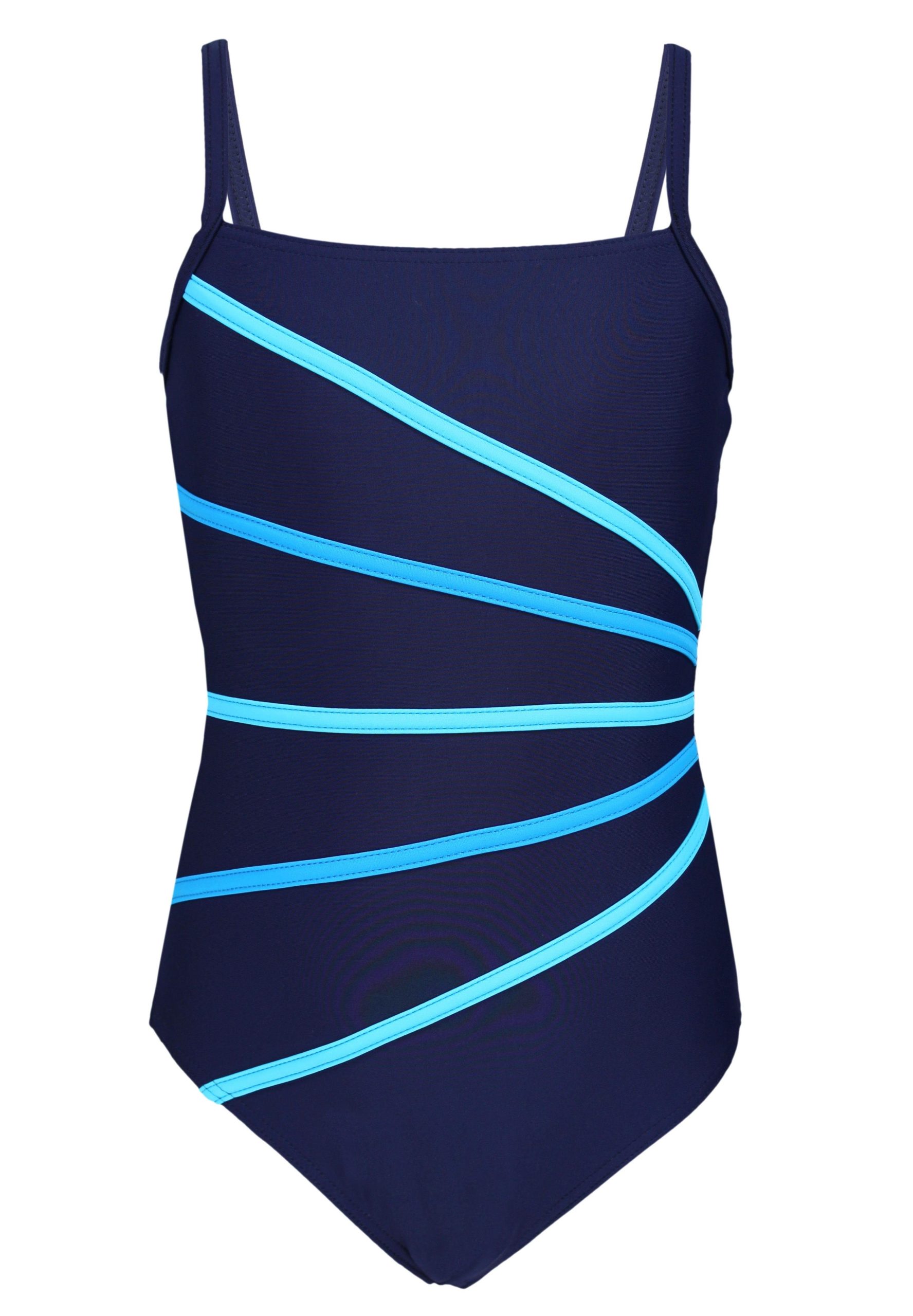Aquarti Girls' Swimsuit: Striped Spaghetti Strap Design | Official Outlet
