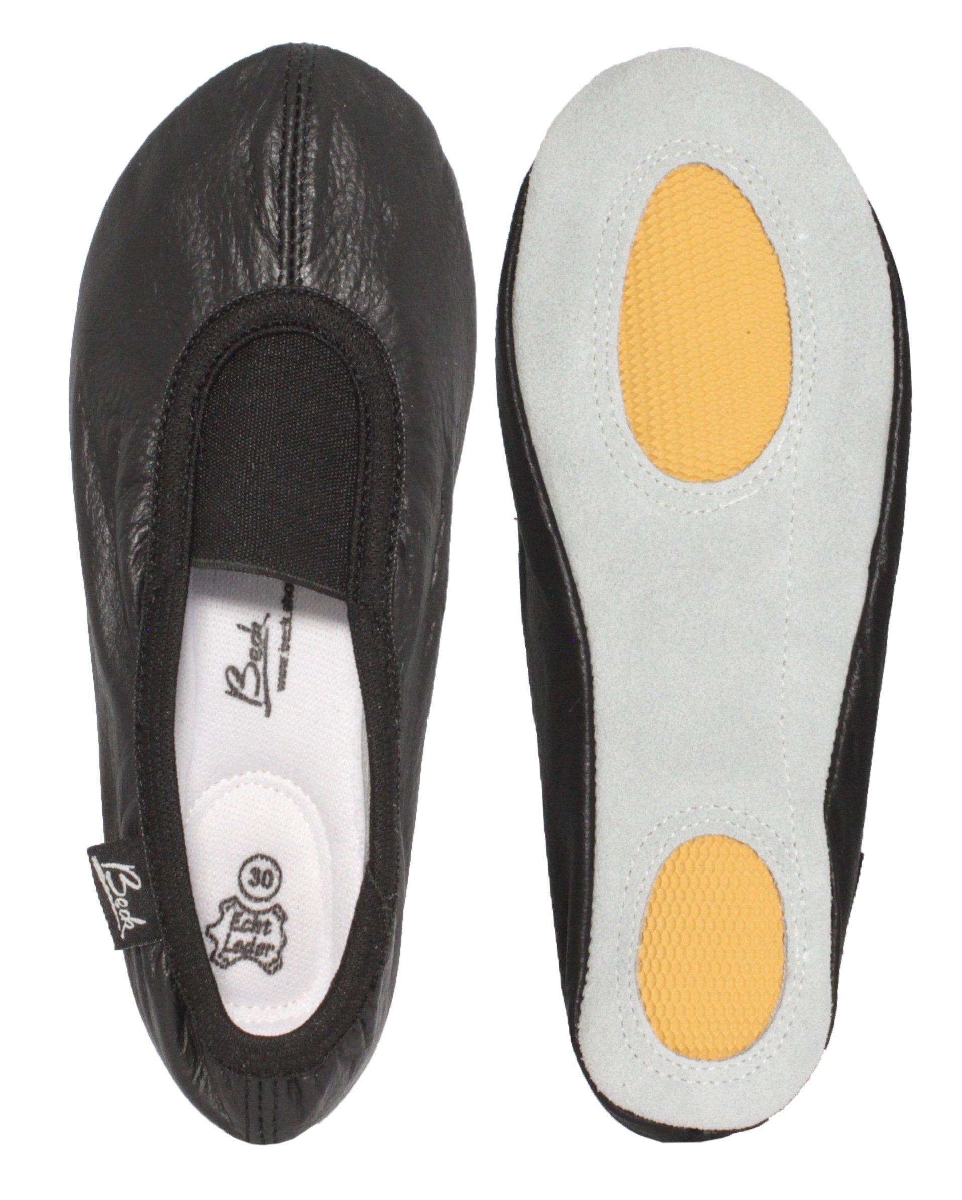 Beck Gymnastics Slippers: Authentic Leather, Secure Fit - Gymnastics & House Shoes