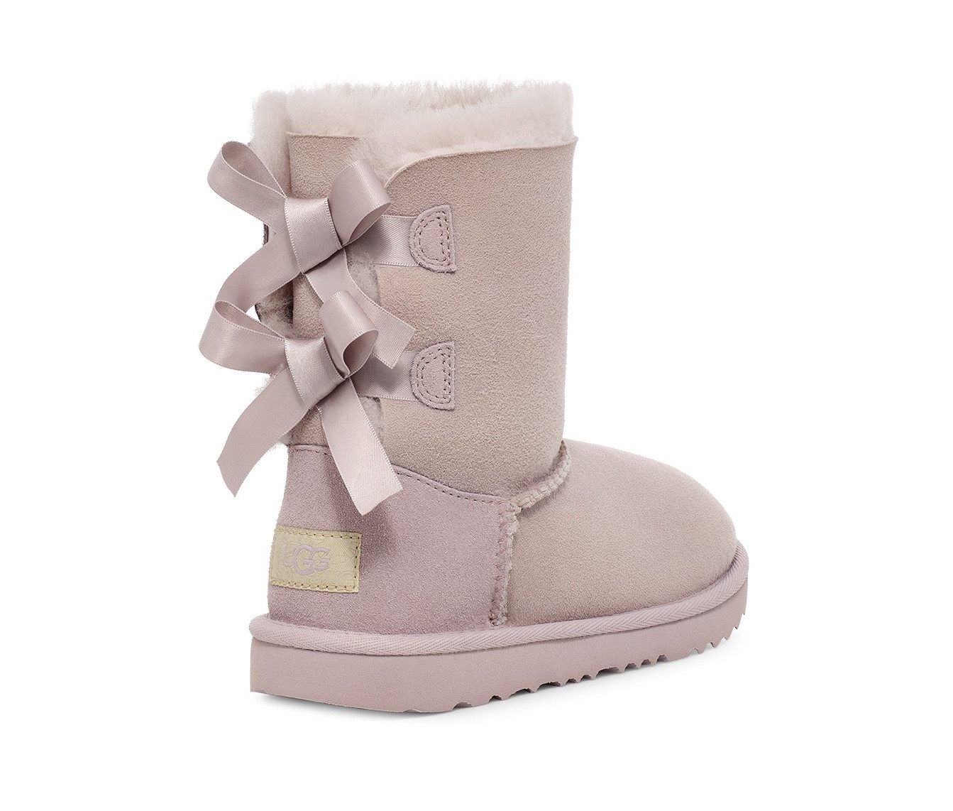UGG K Bailey Bow II Boots: Satin Accent Winter Snow Boots