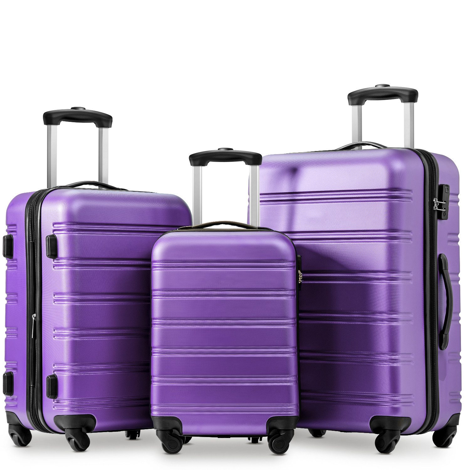 **Flieks** 3-Piece Hard Shell Trolley Set - Premium Luggage