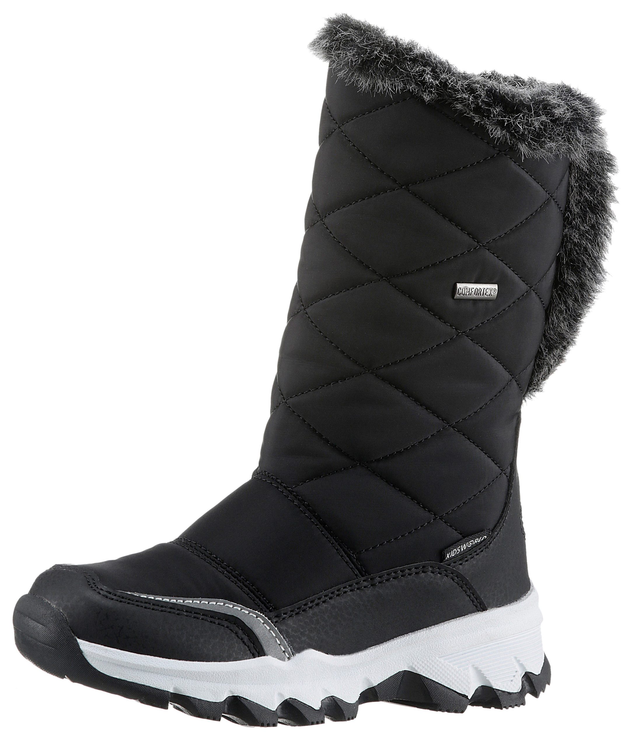 KIDSWORLD Randers Snowboots, Winterstiefele, Klettstiefele mit wasserabweisender Comfortex-Membrane