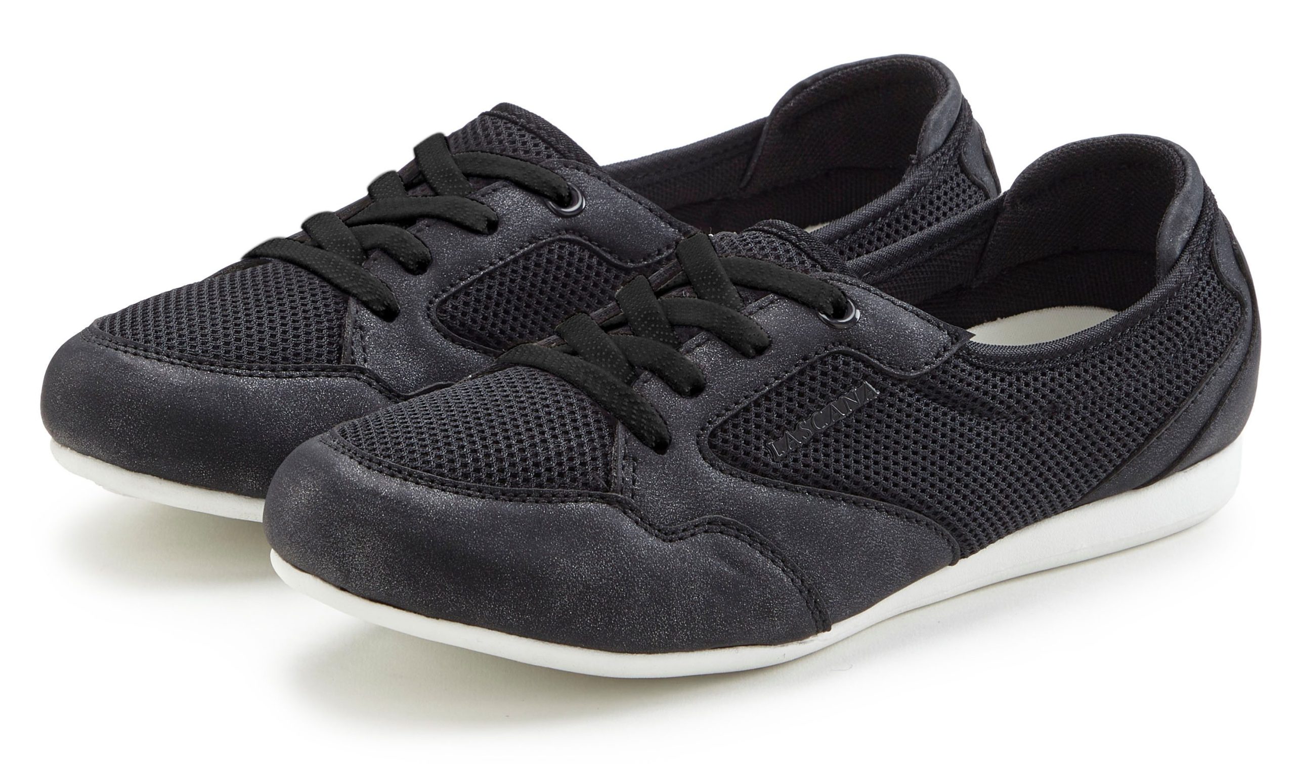 LASCANA Sneaker: Freizeitschuh, Halbschuh in modischer Mesh-Optik VEGAN