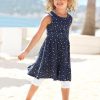 KIDSWORLD Jerseykleid 2tlg. Shirtkleid + Haarband im niedlichen Sternen-Alover (Set, 2-tlg)