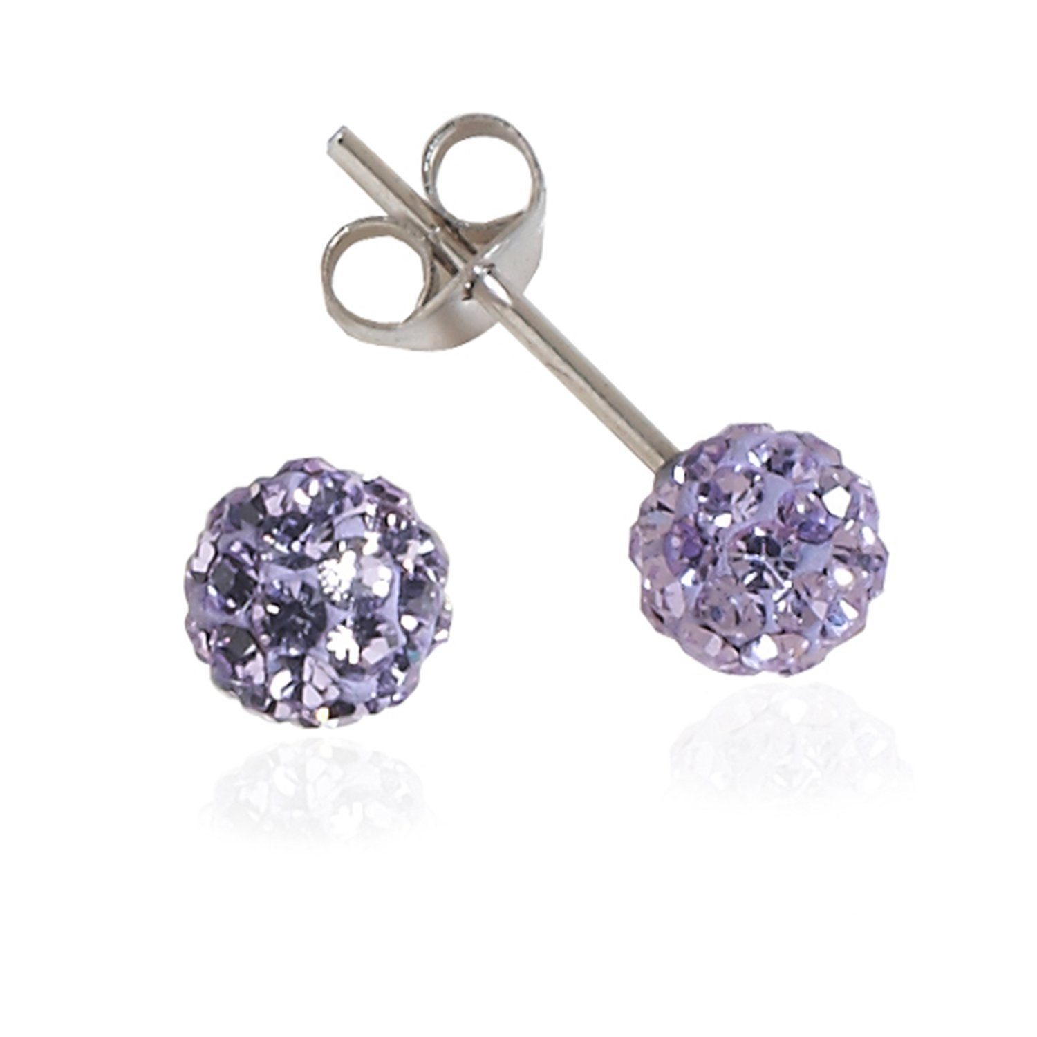 Impala Bonnie 925 Sterling Silver Crystal Stud Earrings