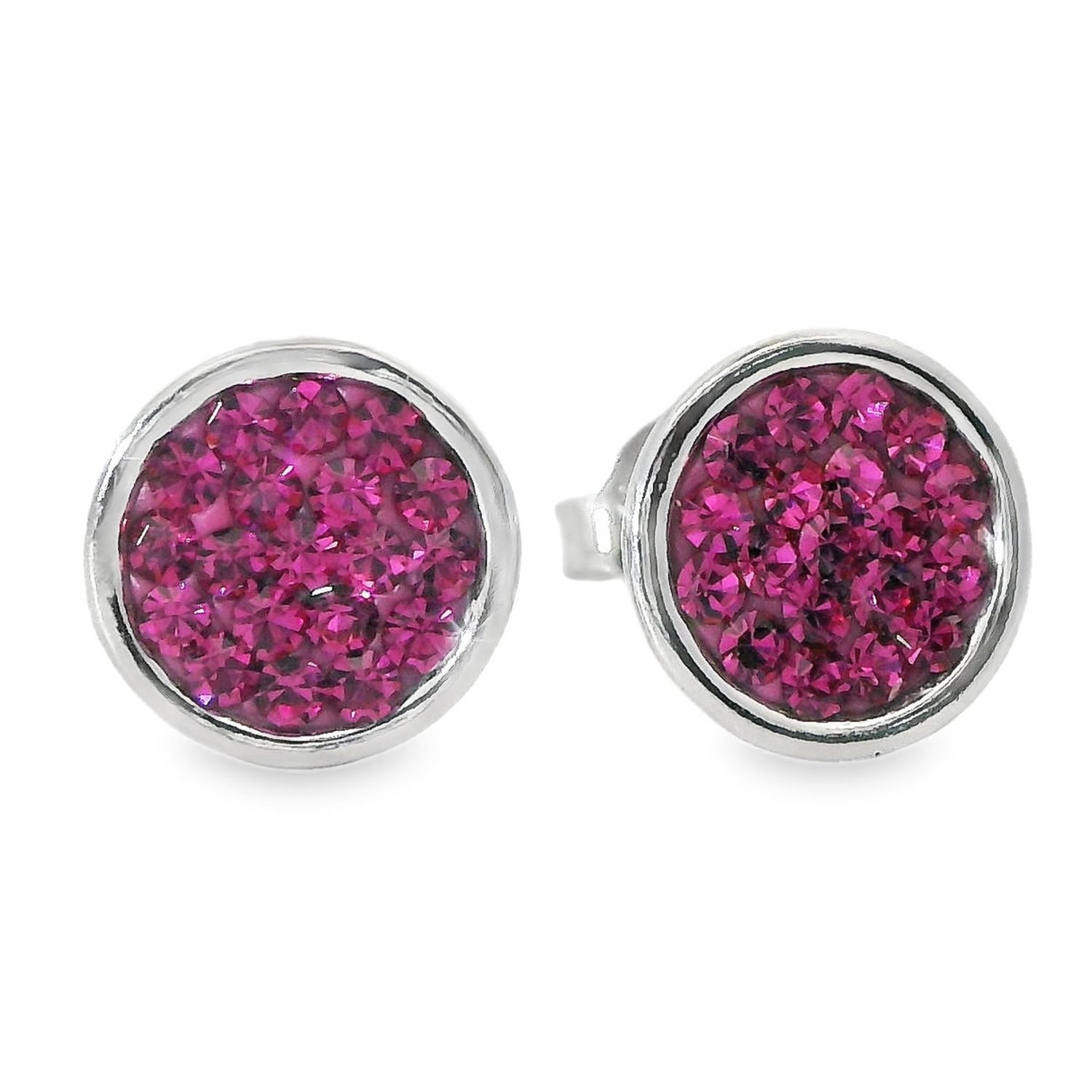 Impala Jessica Crystal Accent 925 Sterling Silver Earrings