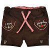 BONDI Mädchen Trachtenlederhose - Traditional Lederhosen Shorts for Girls