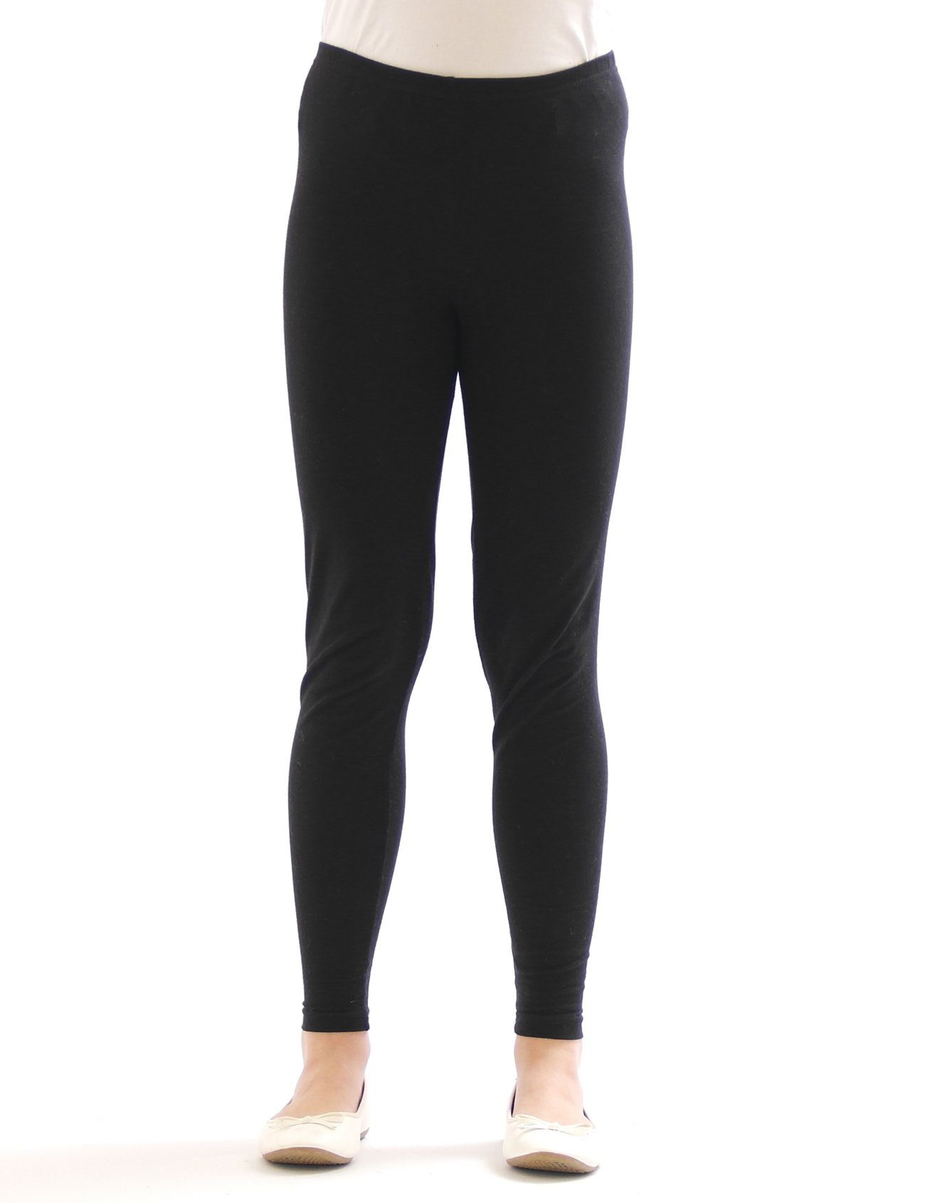 SYS Girl's Leggings: Opaque Cotton Blend - Wide Color Selection