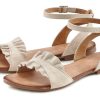 LASCANA Damen Sandalen: Sommerliche Eleganz aus Leder mit Blumen