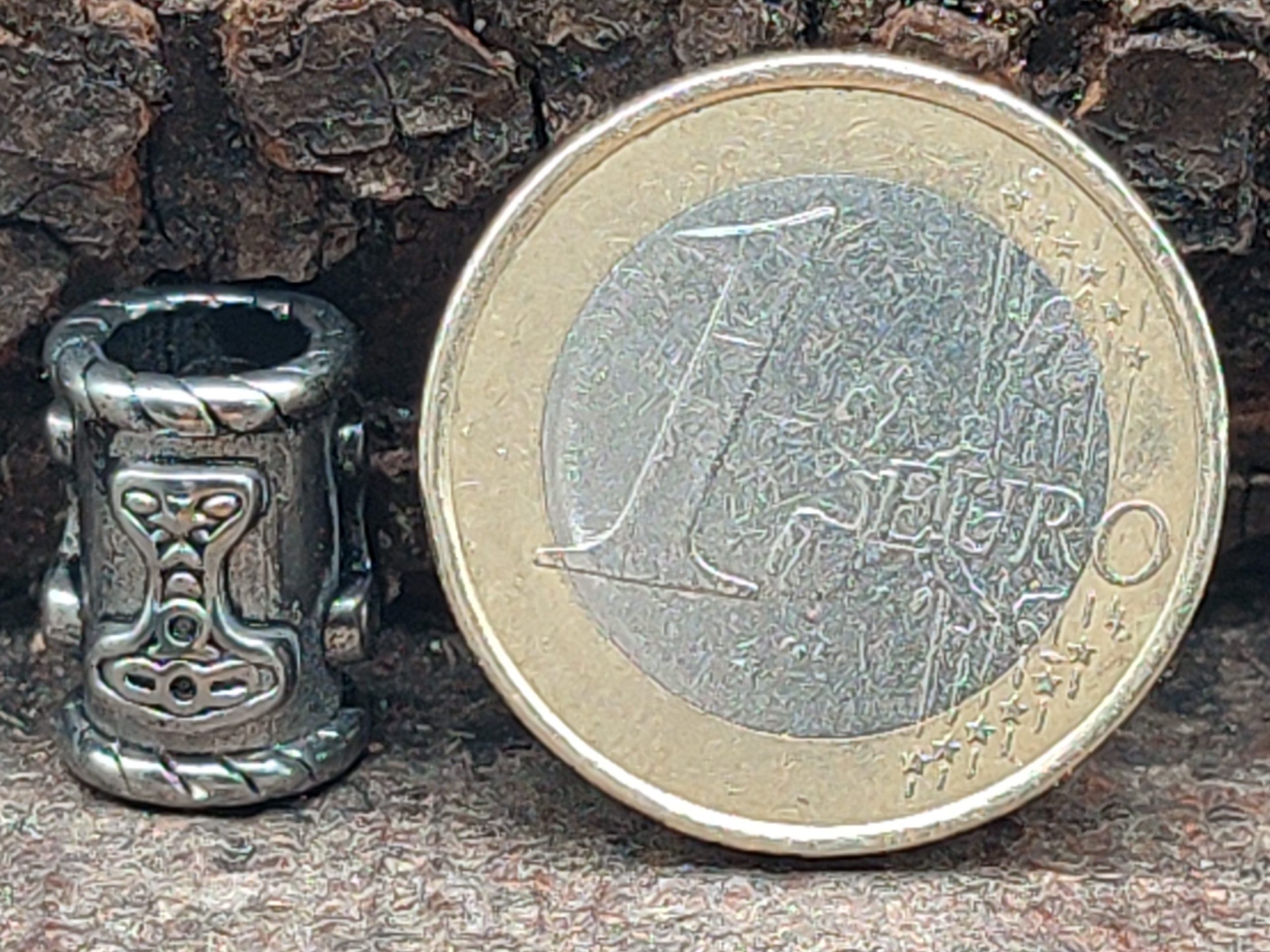 Thorshammer Bartperle - Viking Mjölnir Stainless Steel Beard Hair Jewelry Thorshammer Bartperle - Viking Mjölnir Stainless Steel Beard Hair Jewelry