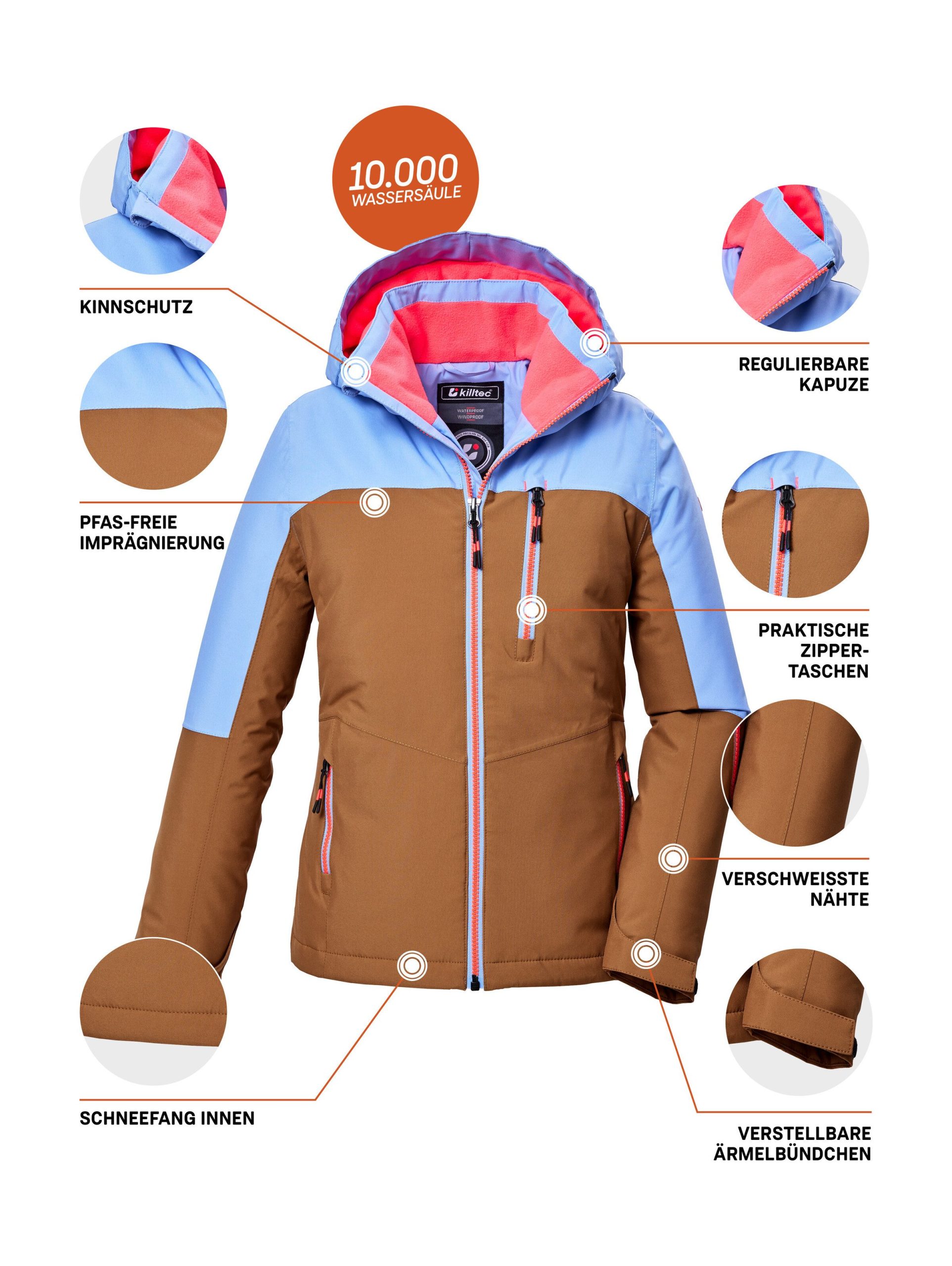 Killtec KOW 353 Girls’ Ski & Functional Jacket - Waterproof & Warm Killtec KOW 353 Girls’ Ski & Functional Jacket - Waterproof & Warm