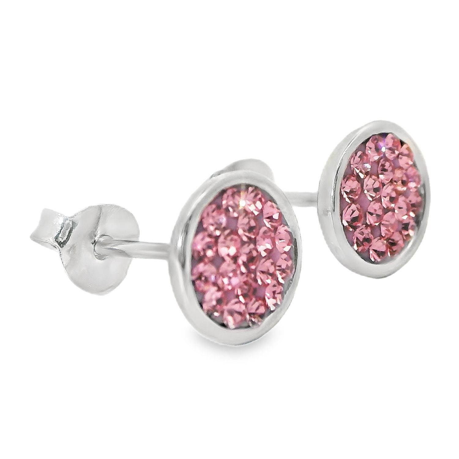 Impala Jessica Crystal Accent 925 Sterling Silver Earrings