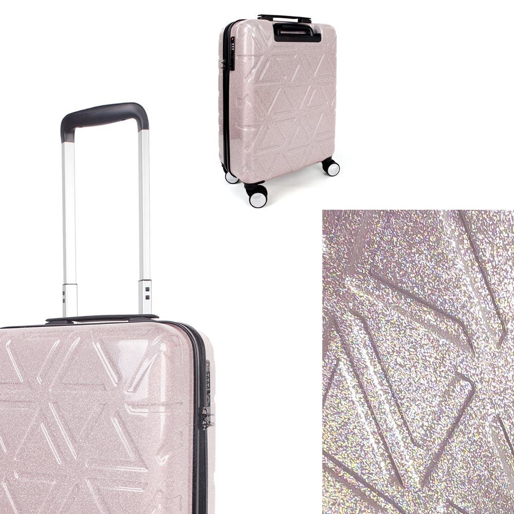 NEWCOM Glitter Hartschalen-Trolley - 20-inch Carry-on Suitcase with TSA Lock NEWCOM Glitter Hartschalen-Trolley - 20-inch Carry-on Suitcase with TSA Lock