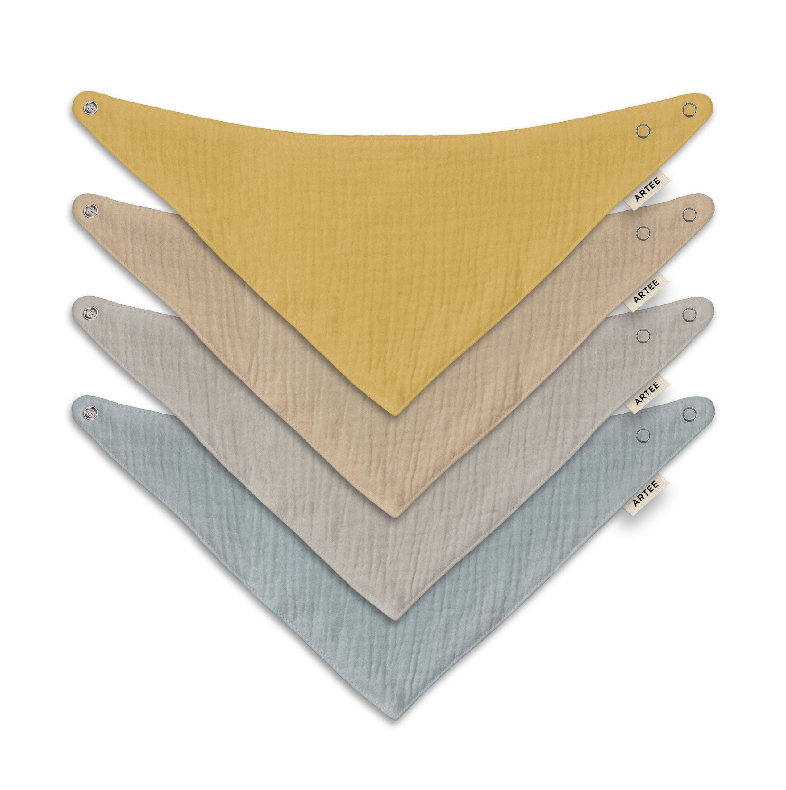 Artee Little Dutch Muslin Bib Set | Soft Organic Cotton Baby Bibs 0-18 Months