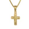 trendor 14K Gold Cross Pendant Necklace