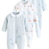 Next 3-Pack Cotton Baby Sleepsuits | Gentle Comfort for Little Ones
