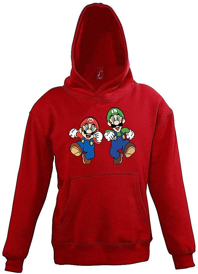 Youth Designz Mario & Luigi Kids Hoodie - Pullover - Gaming Pullover for Boys & Girls