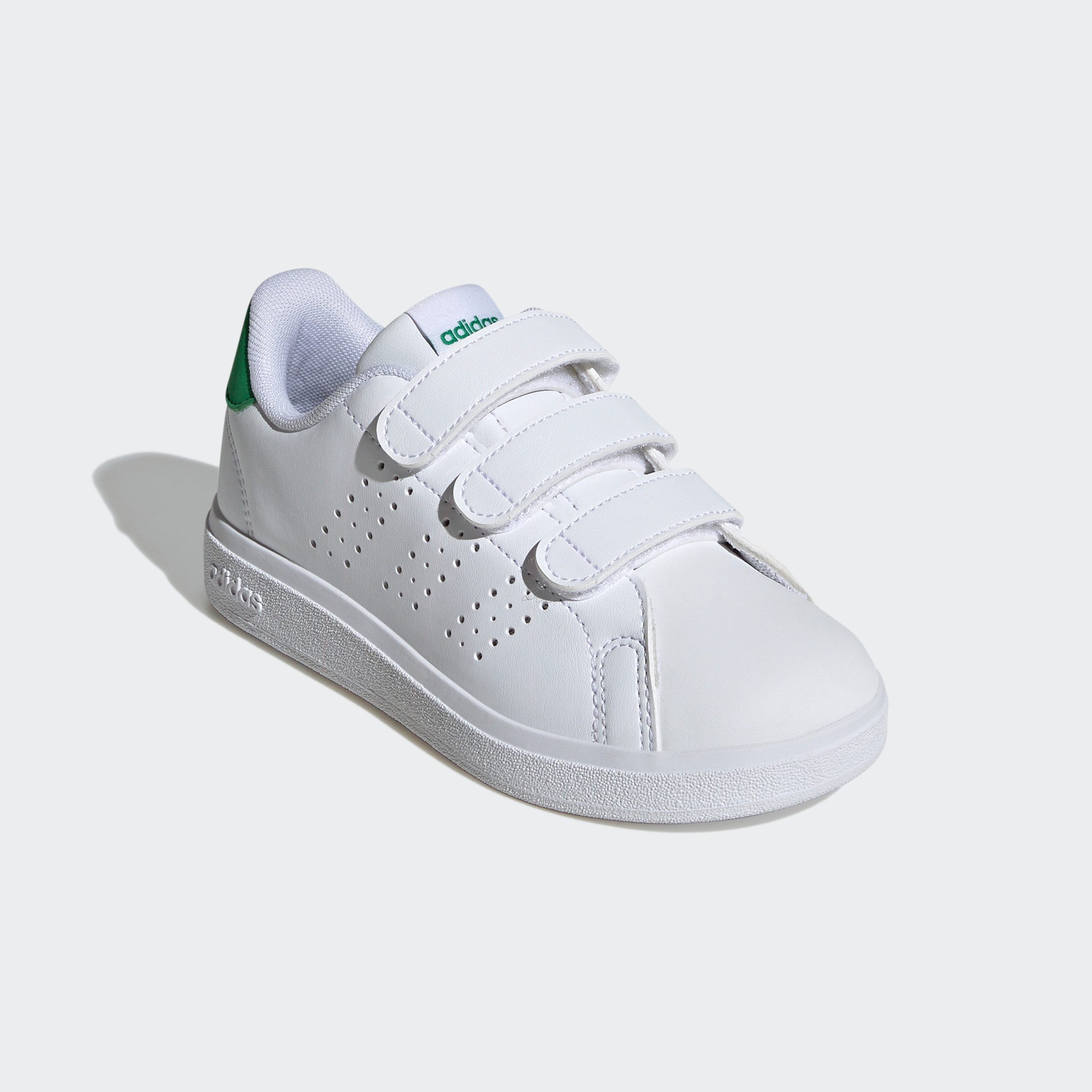 adidas Advantage Base 2.0 Kids Klettschuh: Inspired by Stan Smith Design