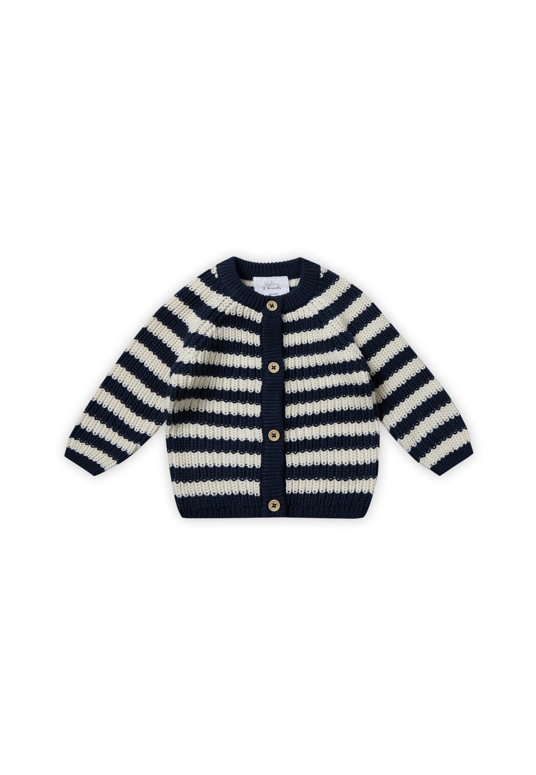Stellou & Friends: Premium Cotton Cardigan - Natural Style for Little Ones