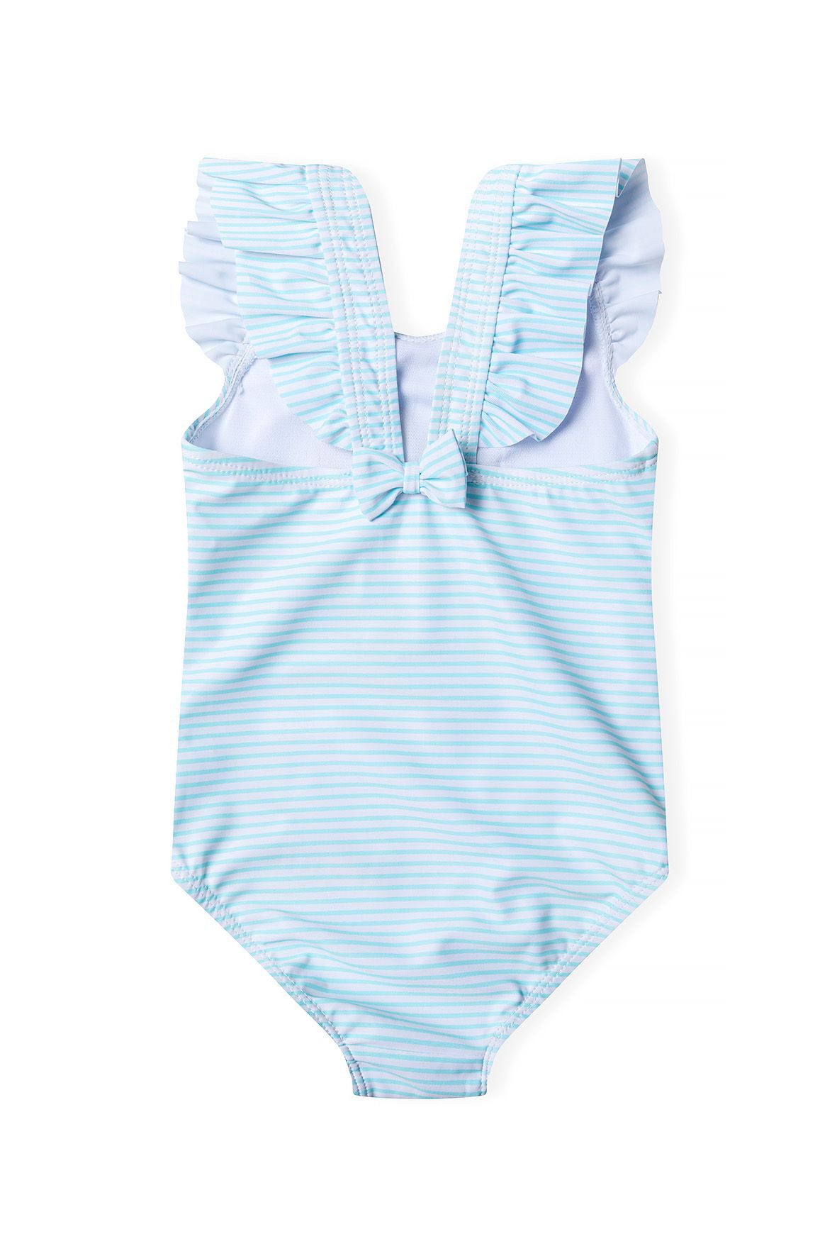 MINOTI Girls' Swimsuit - Asymmetric Ruffle Design (9m-8y)