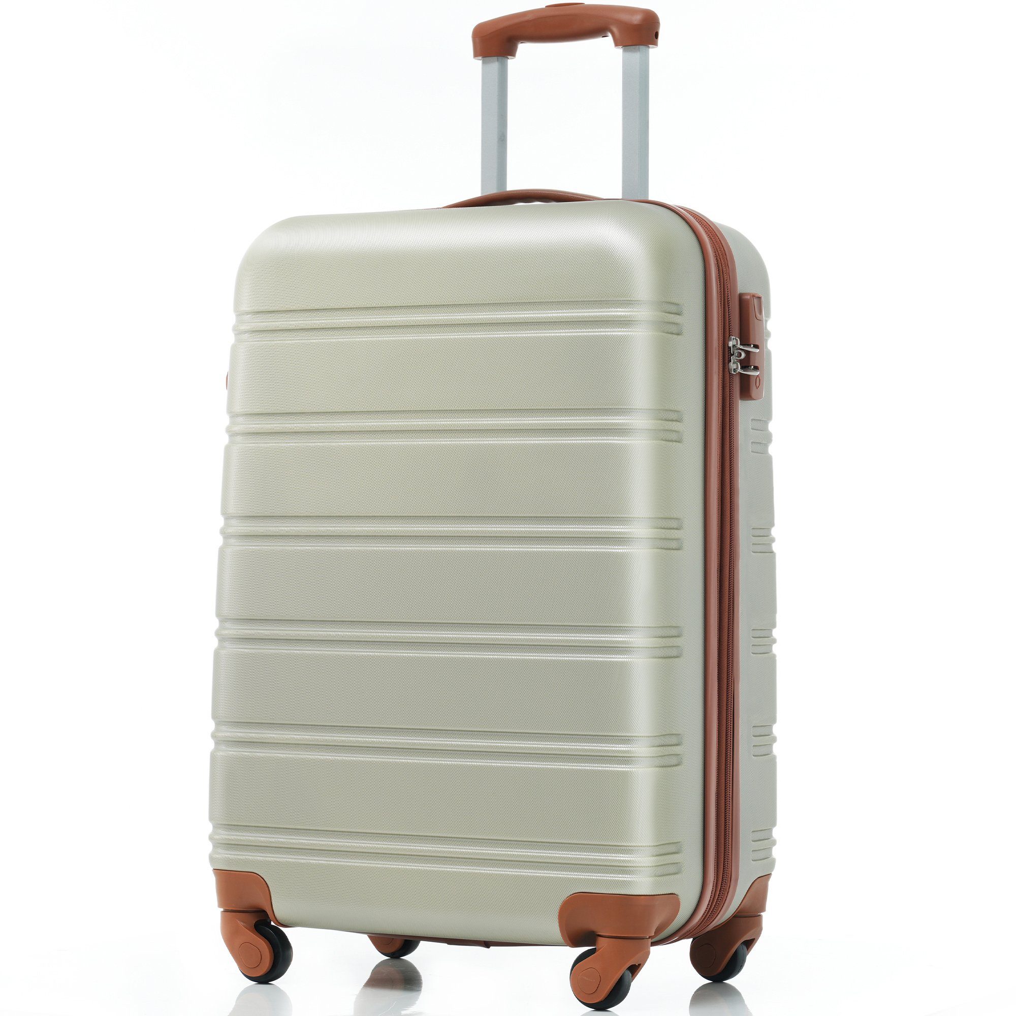 Flieks Hard Shell Trolley Suitcase - Travel Luggage with Twin Wheels