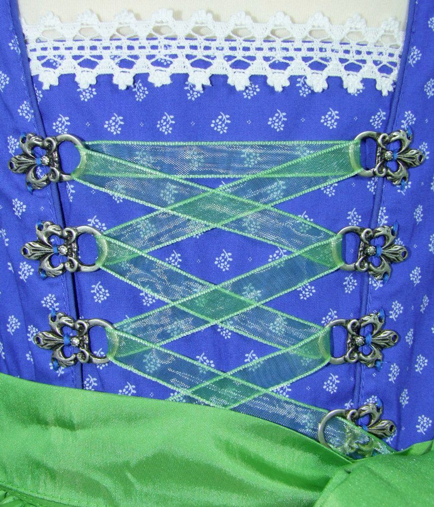 Isar-Trachten 'Stefanie' Youth Dirndl - Blue & Green Isar-Trachten 'Stefanie' Youth Dirndl - Blue & Green