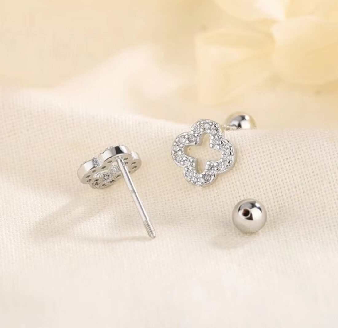 Lale Collection Clover & Bloom Earrings - Lucky Charm Gold & Green