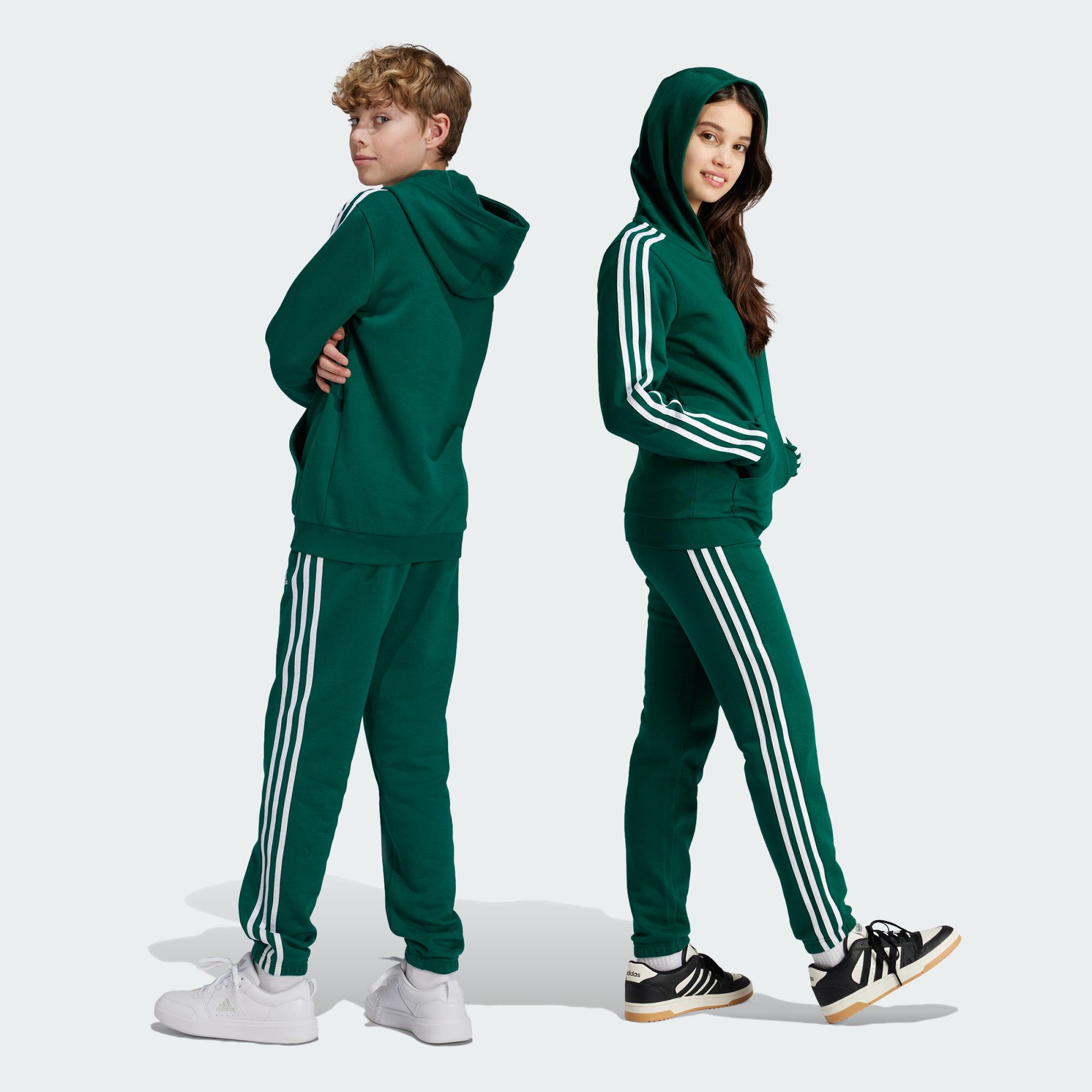 adidas Kids 3-Stripes Fleece Pants - Comfort & Style