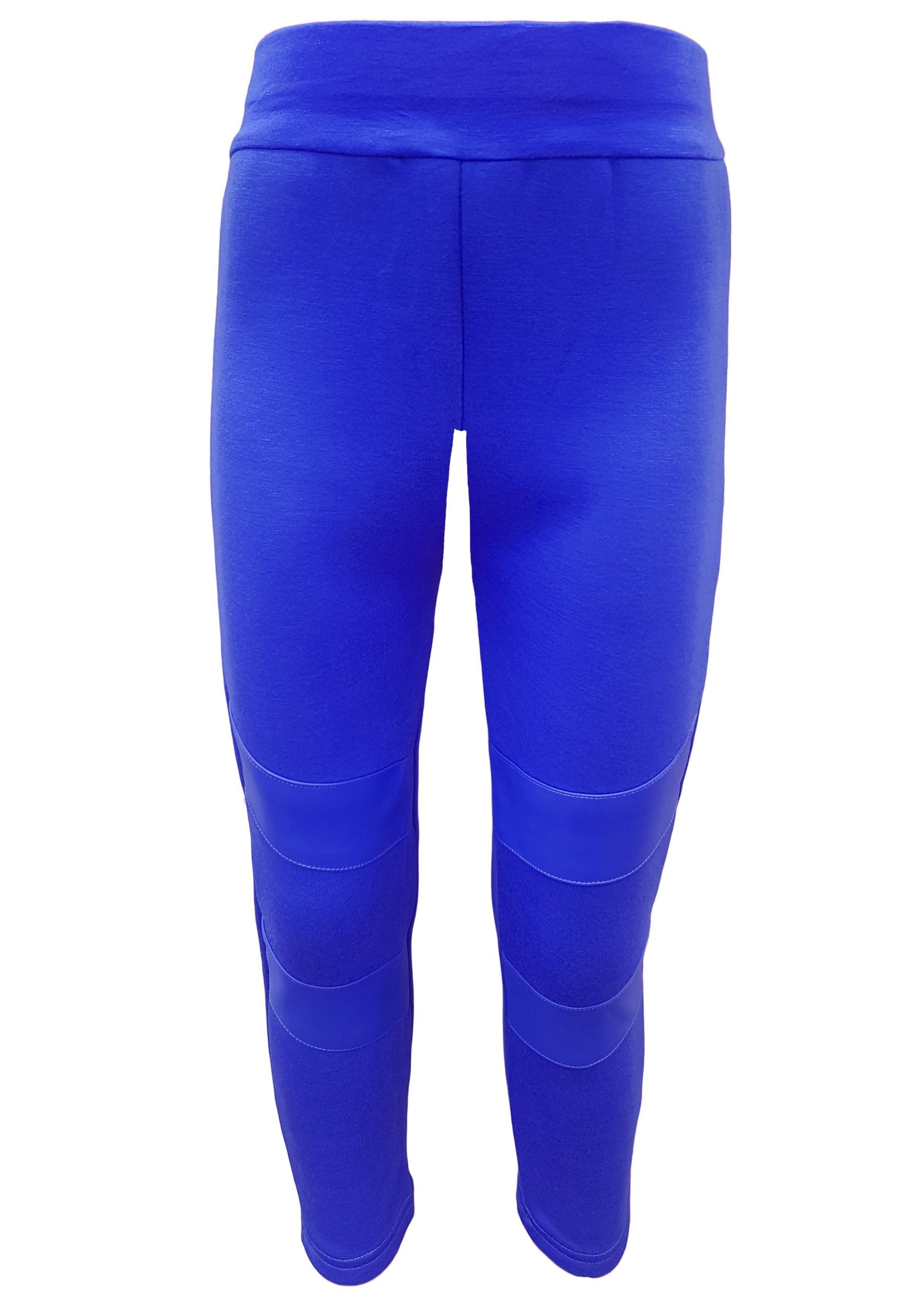 Family Trends Thermo Leggings - Warme Fleecehose mit Lederlook-Applikationen