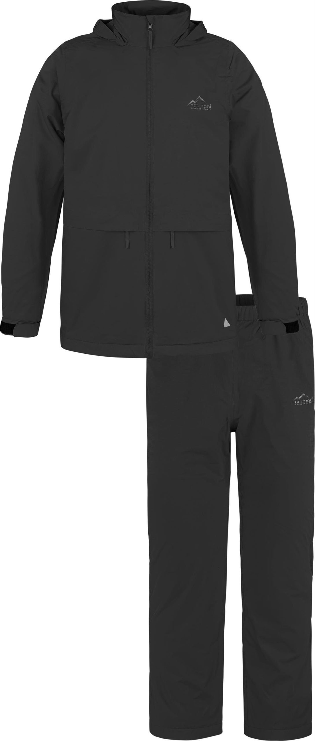 normani Kinder Regenanzug 2-Teilig - Regenjacke & Regenhose mit Fleecefutter