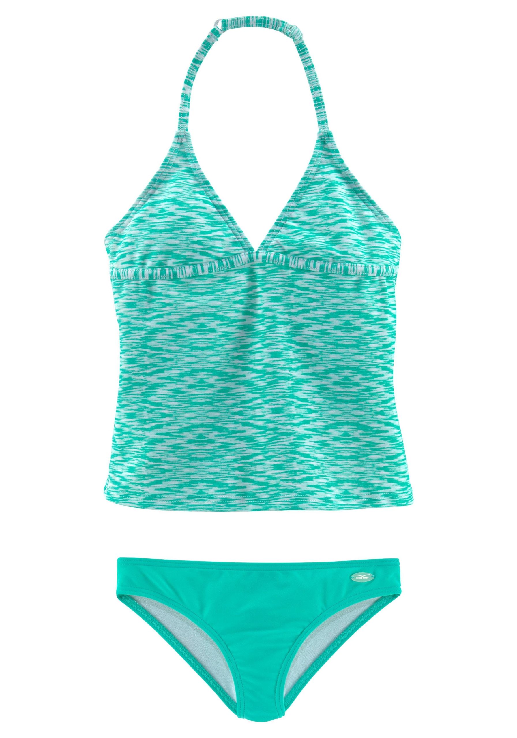 Venice Beach Tankini – Verstellbare Träger, Unifarbene Hose