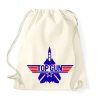 Top Gun F-14 Tomcat Drawstring Bag - 80s 90s Maverick - Blonnie & Brownie
