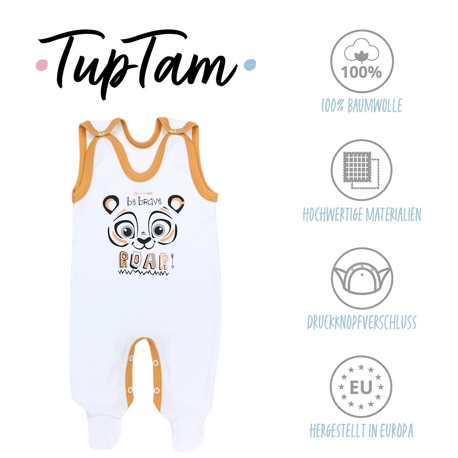 TupTam Strampler TupTam Baby Unisex Strampler mit Aufdruck Spruch 5er Pack (5-tlg)